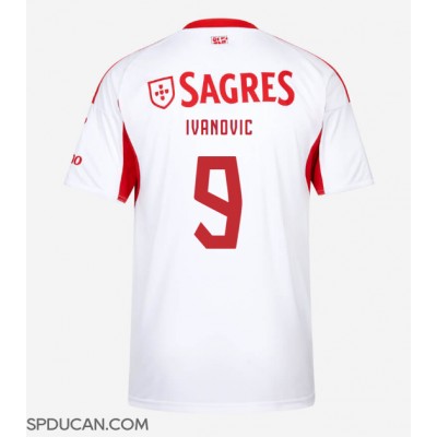 Muški Nogometni Dres Benfica Franjo Ivanovic #9 Rezervni 2025-26 Kratak Rukav Muški Nogometni Dres Benfica Franjo Ivanovic #9 Rezervni 2025-26 Kratak Rukav